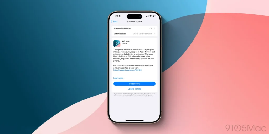 Actualización iOS 18.4